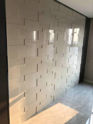 文化石電視背景墻凹凸立體3D瓷磚客廳現代中式簡約天然洞玄關千羽