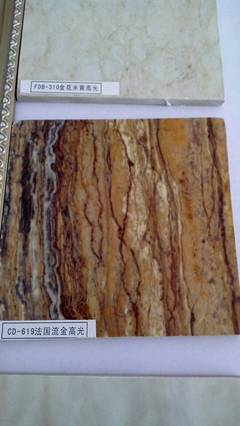 【KTV 酒店 大理石紋 背景墻 無機UV裝飾板 法國流金高光】價格,廠家,圖片,其他裝飾線板,上海馨藝裝飾材料-