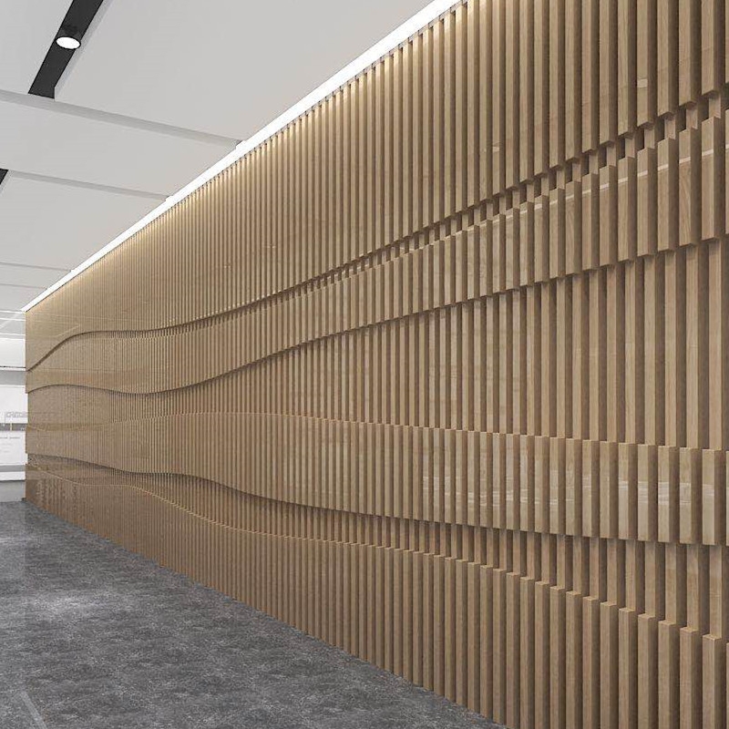 普羅旺斯木紋鋁方通 幕墻3D木紋造型鋁方通圖案